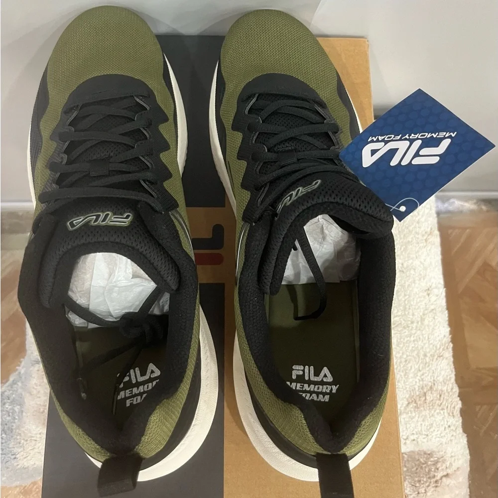 Fila Olive and‎ Black Athletic Shoes